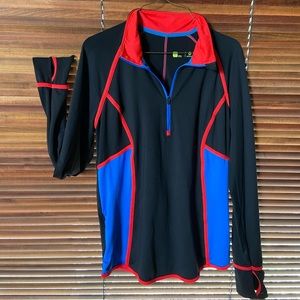 Athletic matching top and bottoms.